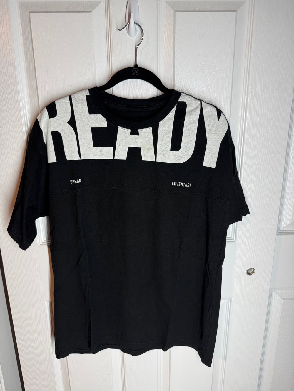 READY Graphic Crew Neck T-Shirt - Black